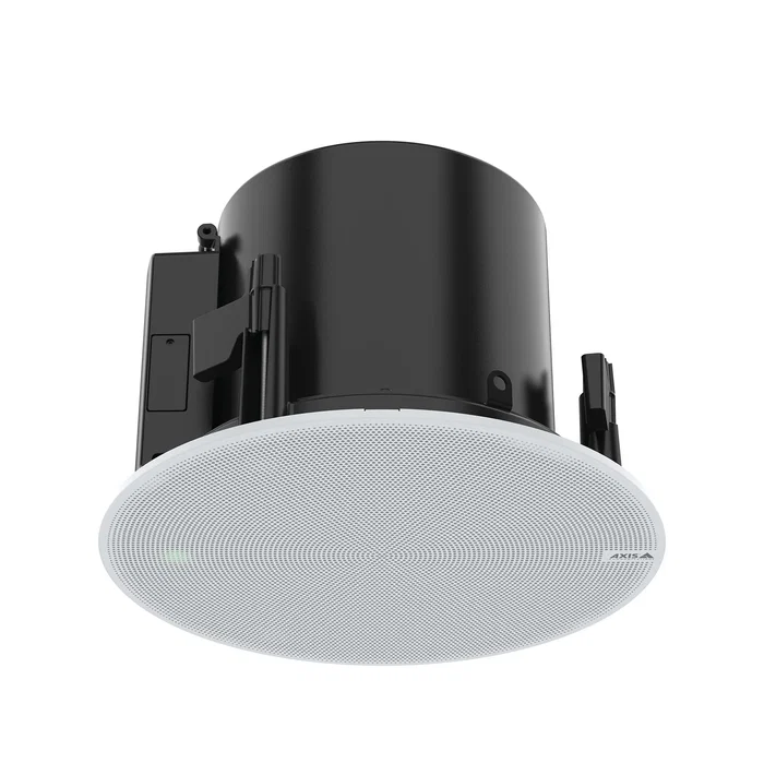 AXIS C1211-E Altavoz de Red PoE con Micrófono Integrado, Sistema de Audio 2 Vías para Montaje en Techo, Color Blanco, Modelo 02323-001