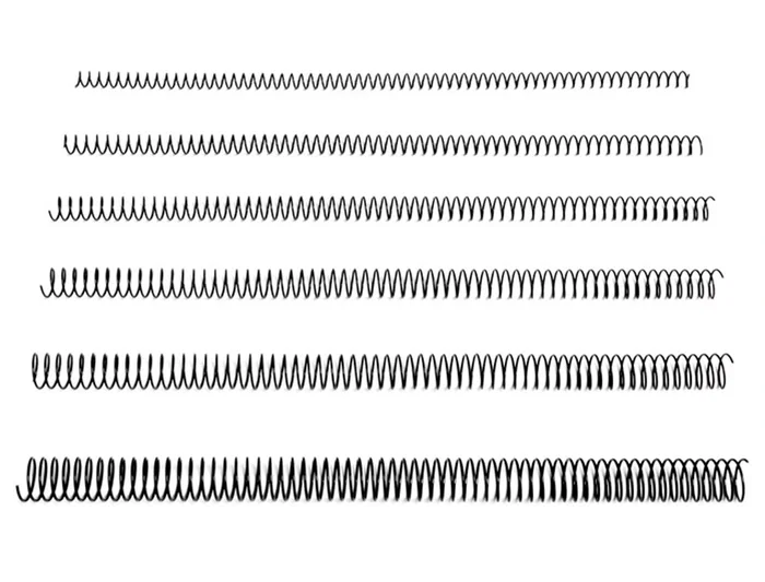 Q-connect Espiral Metálico 64 5:1 34mm Negro para Encuadernación, Caja 25 Unidades