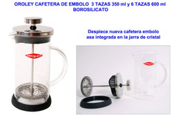 Oroley Spezia Cafetera de émbolo 6 tazas