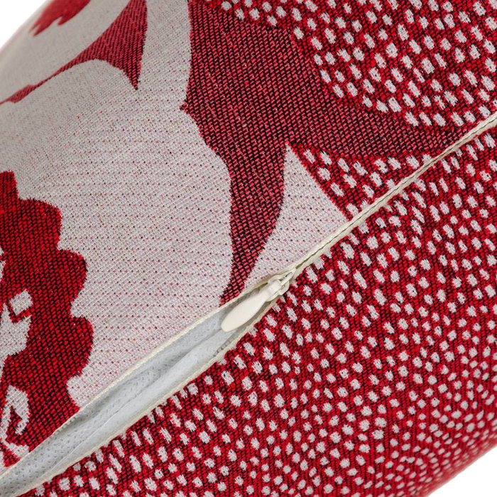 Ixia Cojín Estampado Rojo 45 x 45 cm