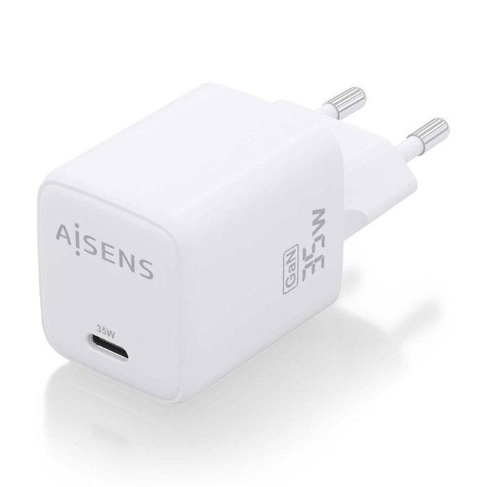 Aisens Cargador GaN 35W USB-C Blanco ASCH-35W1P016-W Aisens Cargador GaN 35W USB-C Blanco ASCH-35W1P016-W