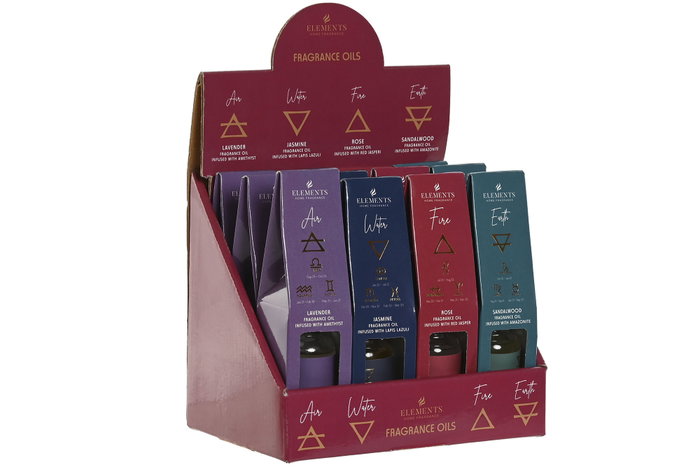 DKD Home Decor Aceite Esencias Lila Granate 12 Unidades DKD Home Decor Aceite Esencias Lila Granate 12 Unidades