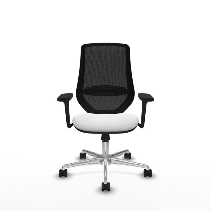 PIQUERAS Y CRESPO Silla de oficina Mardos con Mecanismo Sincro, Blanco y Negro PIQUERAS Y CRESPO Silla de oficina Mardos con Mecanismo Sincro, Blanco y Negro