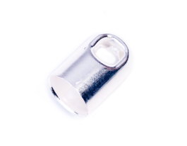 Innspiro Terminal metálico tubo anilla plateado 5,1x7,0mm