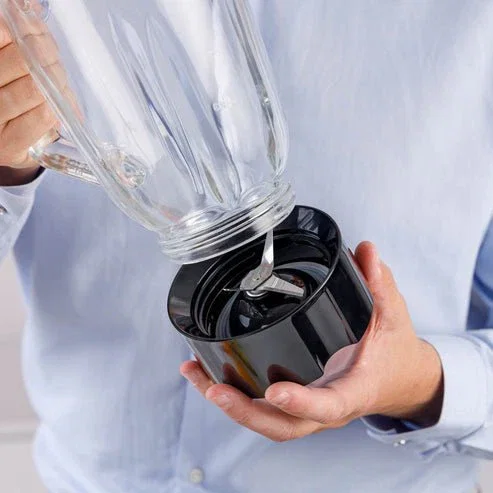 Taurus Prior Glass 1500 - Batidora de Vaso 1500W con Jarra de Vidrio 1.5 Litros, 4 Cuchillas Acero Inoxidable, 2 Velocidades y Función Turbo, Negro (912475000)