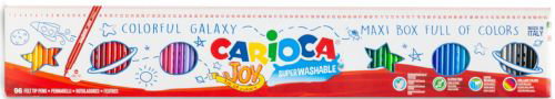 Carioca Rotuladores Joy Colores Surtidos Estuche de 100 Unidades, Punta Fina, Superlavables