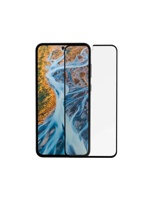 Dbramante1928 ES15CL006125 Protector de Pantalla o Trasero para Samsung Galaxy A15 - Cristal Templado rPET 9H Antibacteriano Anti-Huellas - Negro - 1 Unidad