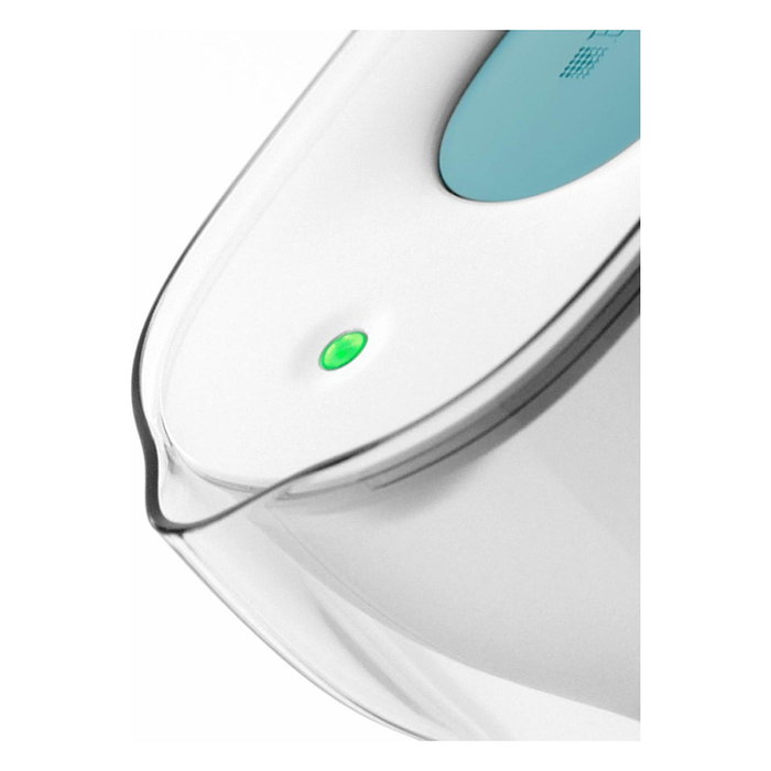 Brita 1051367 Tischwasserfilter Style eco, Botella con Filtro de Agua, 2.4 L, Color Verde, Transparente, Incluye 1 Filtro Maxtra