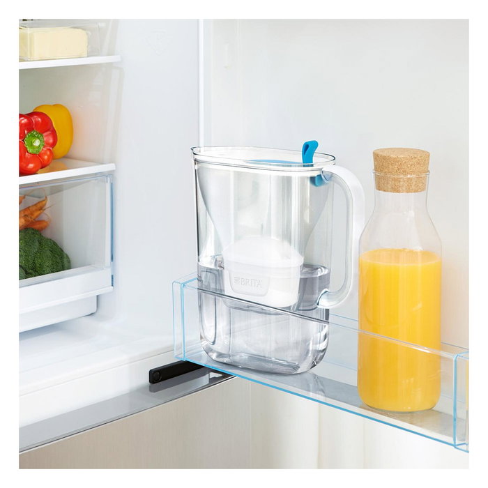 Brita 1051367 Tischwasserfilter Style eco, Botella con Filtro de Agua, 2.4 L, Color Verde, Transparente, Incluye 1 Filtro Maxtra