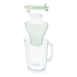 Brita Tischwasserfilter Style eco, Enfriador de Agua con Filtro Azul, Incluye 1 Cartucho de Recambio MAXTRA+