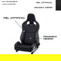 Recaro Sportster CS Asiento Deportivo Piel Sintética Dinamica Negro, Lado Copiloto, Homologado ABE/TÜV, Referencia RC410002575