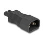 DeLOCK Adaptador de Corriente IEC 60320 C14 Macho a C7 Hembra, 2.5 A, 250 V, Recto, Negro - Referencia del Producto