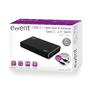 Ewent EW7070 Carcasa para Disco Duro/SSD 2.5 Pol SATA USB Tipo C Negro