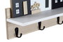 DKD Home Decor Estantería de Pared MDF Natural con Perchero x4