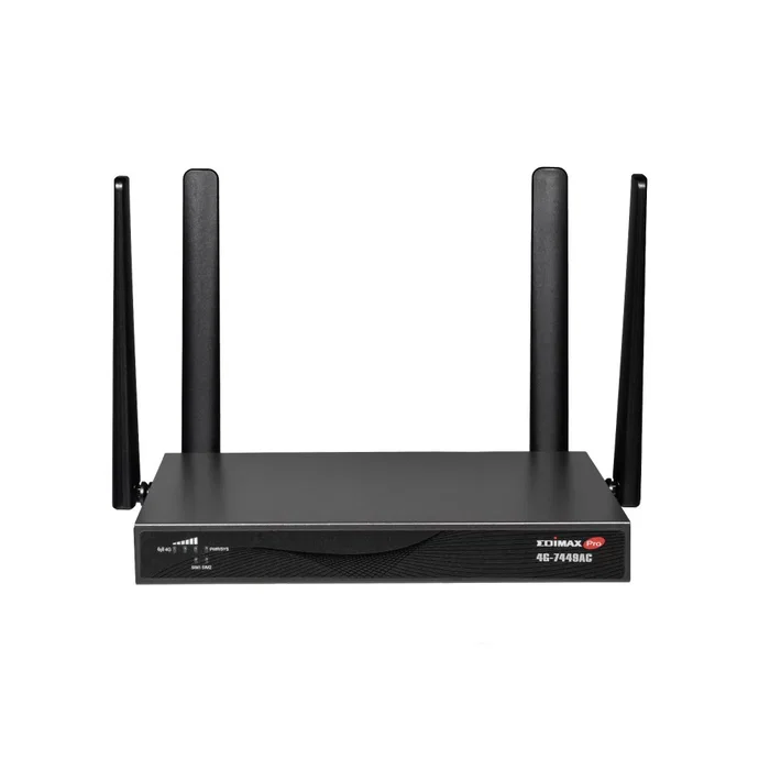 Edimax 4G-7449AC Router inalámbrico 4G LTE con Wi-Fi 5 AC1200 Doble Banda (2.4GHz/5GHz), 3 Puertos LAN, Negro Edimax 4G-7449AC Router inalámbrico 4G LTE con Wi-Fi 5 AC1200 Doble Banda (2.4GHz/5GHz), 3 Puertos LAN, Negro