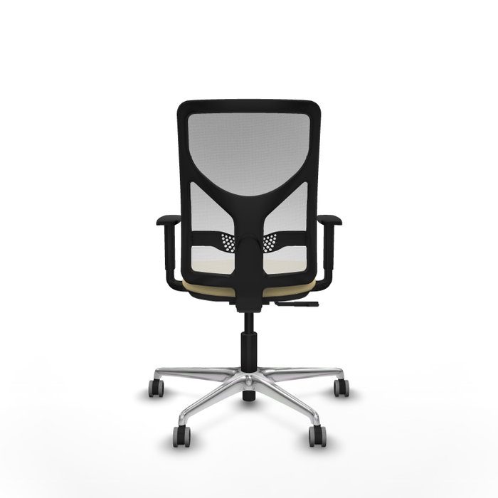PIQUERAS Y CRESPO Silla de oficina Motilla con mecanismo Sincro, Crema y Blanco