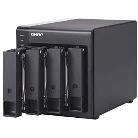 Qnap TR-004 Caja de Expansión RAID USB 3.2 Gen 1 de 4 Bahías para HDD/SSD 2.5" y 3.5" Formato Torre