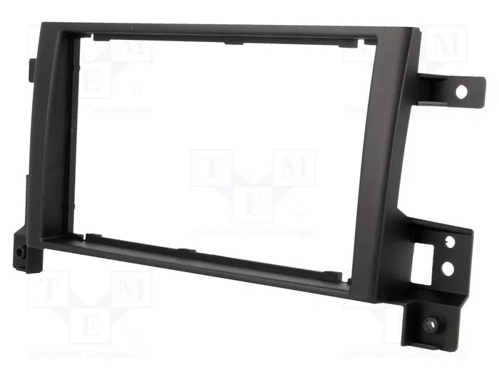 PER.PIC. Bastidor de montaje de radio 2 DIN para Suzuki Grand Vitara 2005+ en color negro