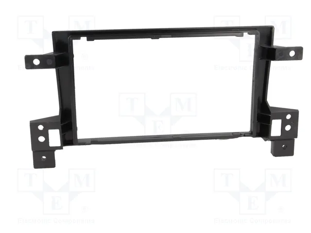 PER.PIC. Bastidor de montaje de radio 2 DIN para Suzuki Grand Vitara 2005+ en color negro