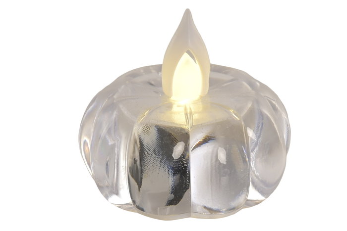 DKD Home Decor Decoracion Luminosa Basicos Transparente 5 x 5 x 5 cm (12 Unidades) Led Plastico