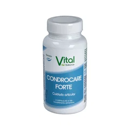 VITAL BALLANCE Condrocare Forte 60 Cápsulas - Glucosamina, Condroitina y MSM para el Soporte Articular y Cartílagos con Vitamina C y D