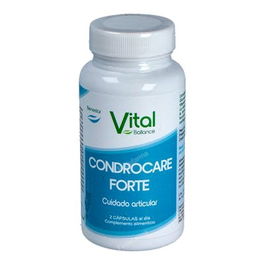 VITAL BALLANCE Condrocare Forte 60 Cápsulas - Glucosamina, Condroitina y MSM para el Soporte Articular y Cartílagos con Vitamina C y D