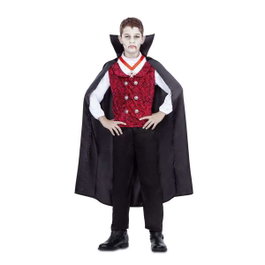 My Other Me Disfraz de Vampiro con Capa, Chaleco, Collar y Pantalones, Talla 5-6 Años