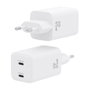 Aisens Cargador GaN 65W con 2 puertos USB-C, Blanco ASCH-65W2P039-W