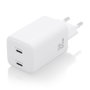 Aisens Cargador GaN 65W con 2 puertos USB-C, Blanco ASCH-65W2P039-W