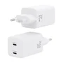 Aisens Cargador GaN 65W con 2 Puertos USB-C Blanco ASCH-65W2P039-W