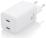 Aisens Cargador GaN 65W con 2 puertos USB-C, Blanco ASCH-65W2P039-W