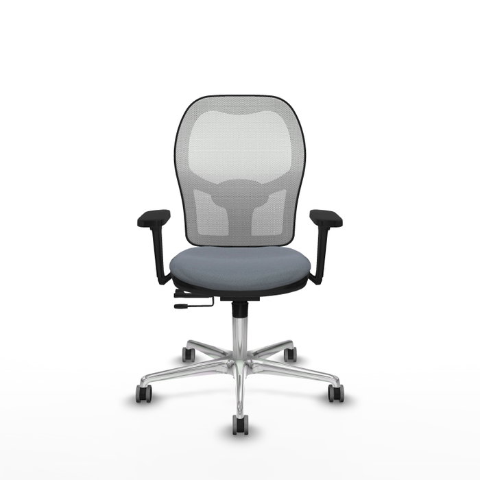 PIQUERAS Y CRESPO Silla de oficina Jorquera Gris y Blanca con Brazos 3D PIQUERAS Y CRESPO Silla de oficina Jorquera Gris y Blanca con Brazos 3D