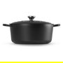 Le Creuset Signature Brasera Redonda 30 cm, 8.1 L, Hierro Fundido Esmaltado, Negro - Hecho en Francia