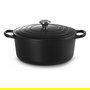Le Creuset Signature Brasera Redonda 30 cm, 8.1 L, Hierro Fundido Esmaltado, Negro - Hecho en Francia