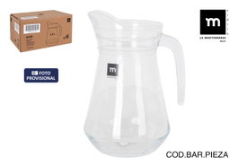 La Mediterranea Jarra de Vidrio Bar 1300cc (Pack de 6)