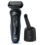 Braun Series 5 52-B7000cc Black/Blue, Afeitadora Eléctrica para Hombre con SmartCare Centre y Carga Rápida