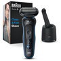 Braun Series 5 52-B7000cc Black/Blue, Afeitadora Eléctrica para Hombre con SmartCare Centre y Carga Rápida
