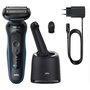 Braun Series 5 52-B7000cc Black/Blue, Afeitadora Eléctrica para Hombre con SmartCare Centre y Carga Rápida