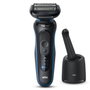 Braun Series 5 52-B7000cc Black/Blue, Afeitadora Eléctrica para Hombre con SmartCare Centre y Carga Rápida