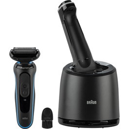 Braun Series 5 52-B7000cc Black/Blue, Afeitadora Eléctrica para Hombre con SmartCare Centre y Carga Rápida