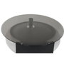 DKD Home Decor Mesa de Centro de Cristal y MDF Negro y Blanco Roto