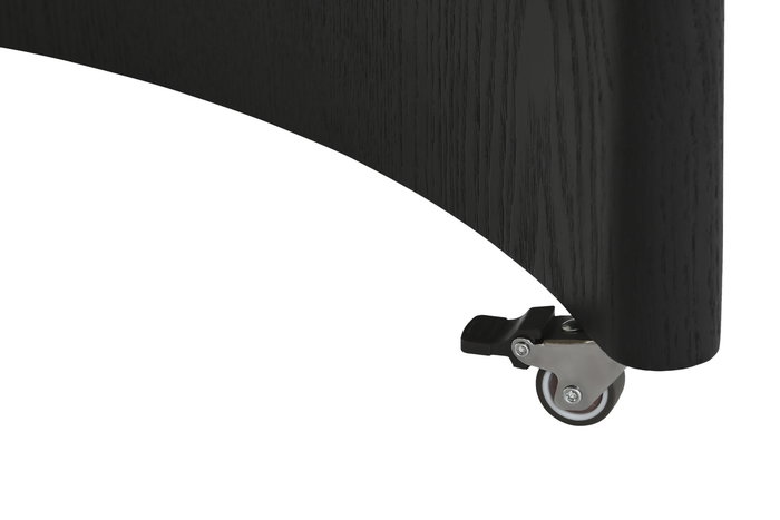 DKD Home Decor Mesa Centro Moderno Min nim mal Negro Blanco Roto Cristal MDF 120 x 37 x 85 cm