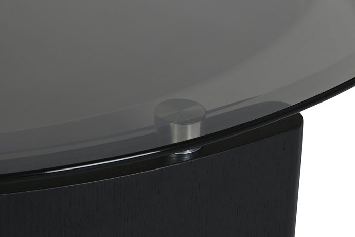 DKD Home Decor Mesa Centro Moderno Min nim mal Negro Blanco Roto Cristal MDF 120 x 37 x 85 cm