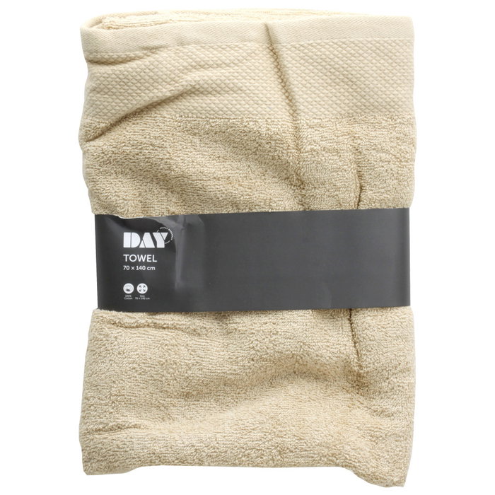 Day Toalla Amarillo Arena 70x140 cm Algodón 100% 420g/m2 Oeko-tex