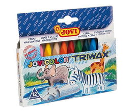 Jovi Ceras Jovicolor Triwax 82 mm Estuche 12 Ud Colores Surtidos