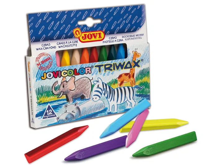 Jovi Ceras Triangular Triwax 12 Unidades Colores Surtidos