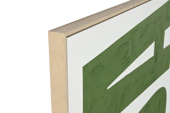 DKD Home Decor Cuadro Lienzo Vida Pintado a Mano Verde y Beige DKD Home Decor Cuadro Lienzo Vida Pintado a Mano Verde y Beige