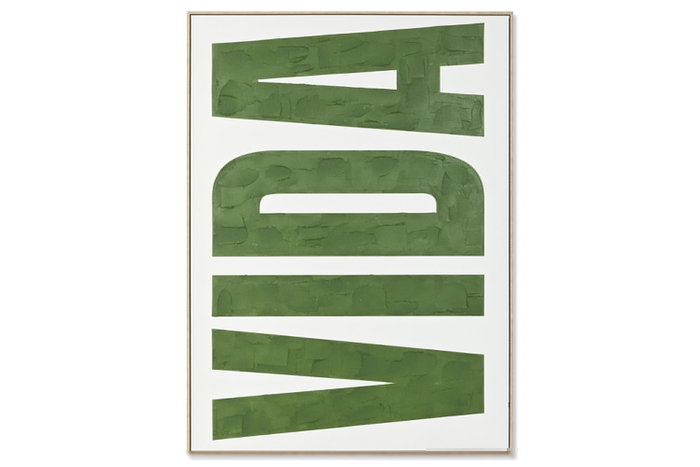 DKD Home Decor Cuadro Lienzo Vida Pintado a Mano Verde y Beige DKD Home Decor Cuadro Lienzo Vida Pintado a Mano Verde y Beige