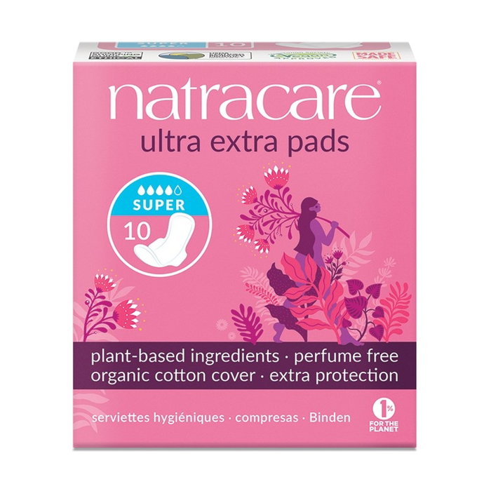 Natracare Compresa Ultra Extra Super con Alas 10 unidades Flujo Medio Natracare Compresa Ultra Extra Super con Alas 10 unidades Flujo Medio
