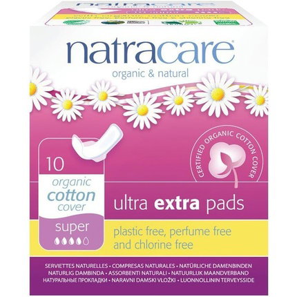 NATRACARE Compresa Super con Alas Ultra Extra 10 unidades